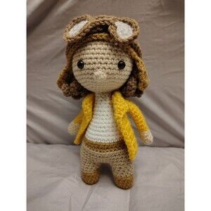 Crocheted Amelia Earhart